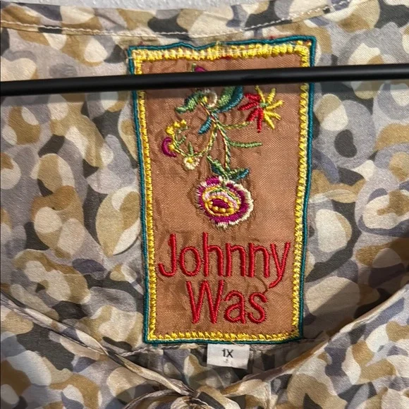 Johnny Was 100% Silk Size 1X Patterned Women's Dress/Tunic - Picture 2 of 12